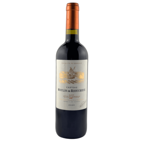 CHÂTEAU MOULIN DE RIOUCREUX - BLAYE CÔTES DE BORDEAUX BIO AOC 2020